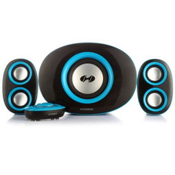 现代HYUNDAI F-320A 迷你多媒体音箱 蓝色魅力，线控便捷，打造桌面影音新体验